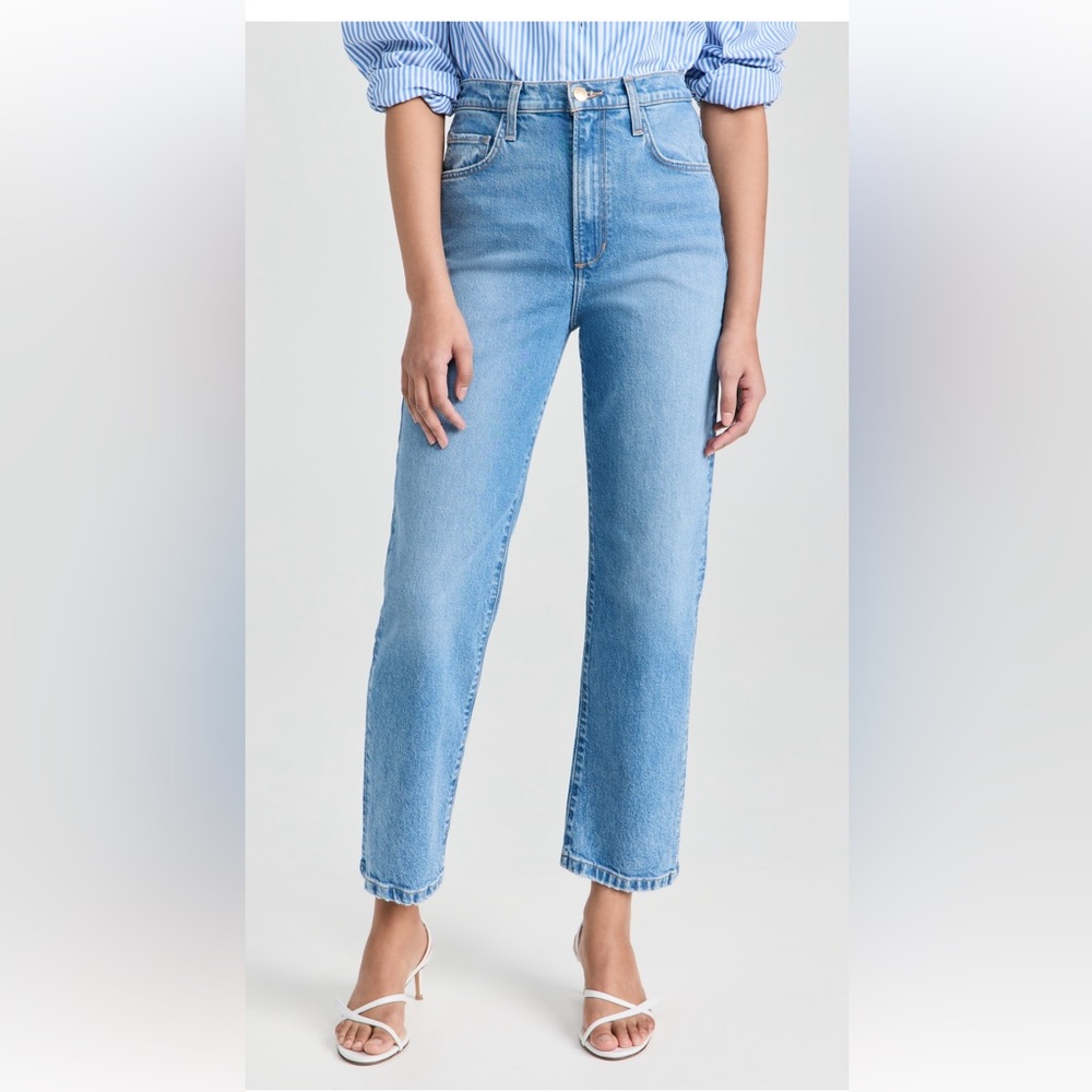 FAVORITE DAUGHTER Valentina Super High Rise Straight Jeans